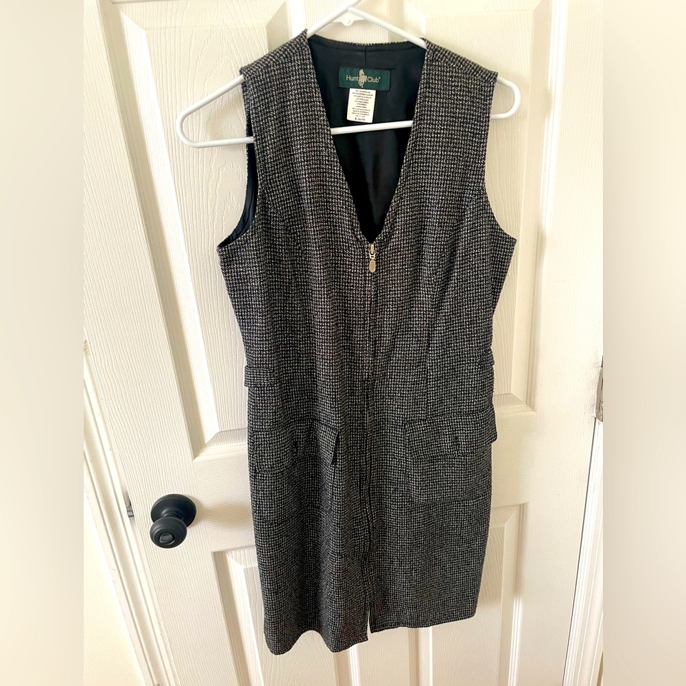Vintage wool mini dress